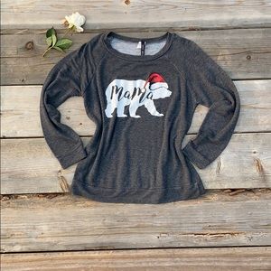Holiday themed Mama Sweater